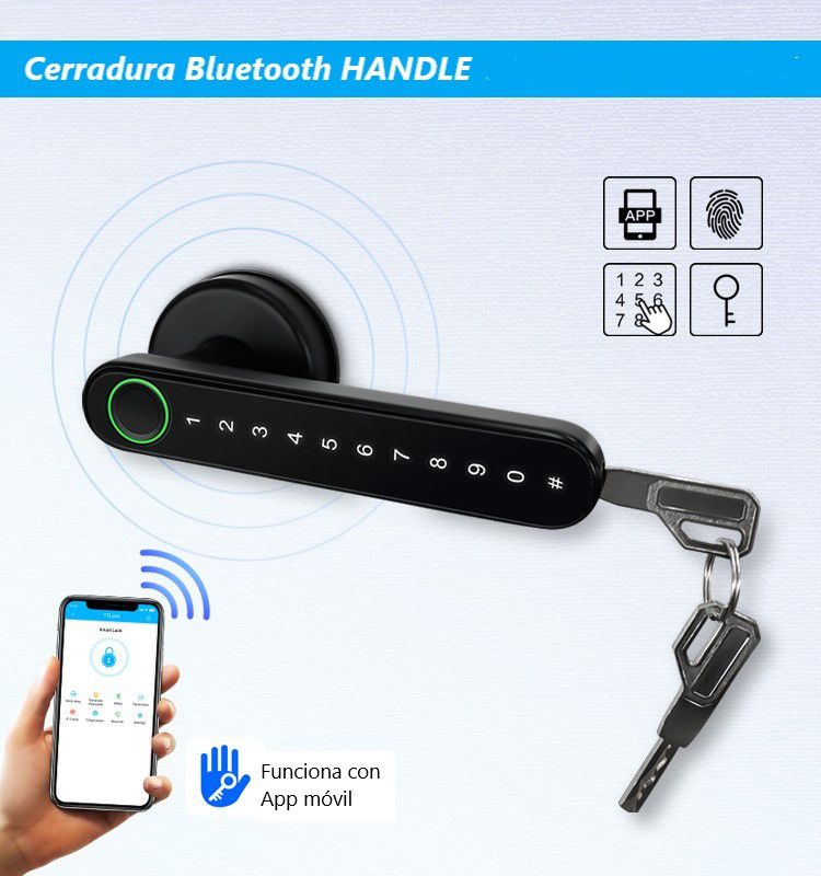 CERRADURA BLUETOOTH MODOS DESBLOQUEO