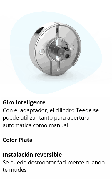 Adaptador Teede color Plata