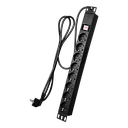 Toma multiple para rack con switch