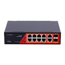 Switch poe 8 puertos + 2 uplink sfp + 2 uplink rj45