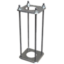 Baculo desmontable acero inoxidable base
