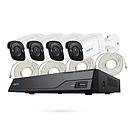 Kit 4 camaras de vigilancia reolink bullet