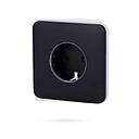 Tapa de enchufe ajax solocover basic negro
