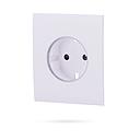 Tapa frontal de enchufe ajax centercover basic blanco