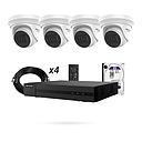 Kit 4 camaras de vigilancia salon