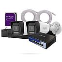 Kit videovigilancia ip poe 2 bullets app