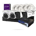 Kit de videovigilancia ip poe 2 bullets con switch ibintel