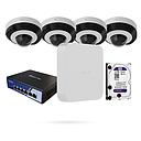 Kit ajax 4 domecam 5mp lente fija 