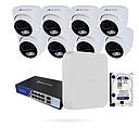 Kit camaras ip de seguridad x8 domos 4mpx poe