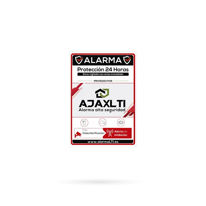 MINI CARTEL ALARMA AJAX