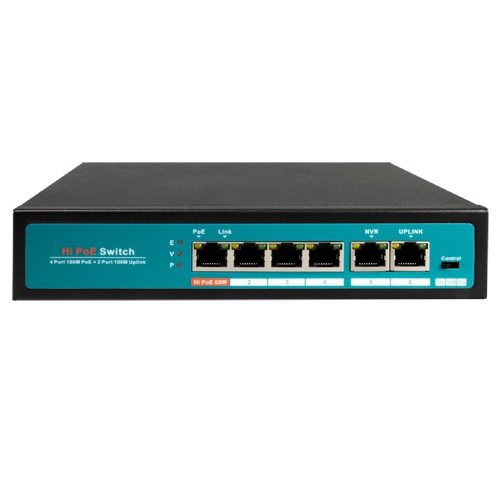 SWITCH HIPOE 4 PUERTOS