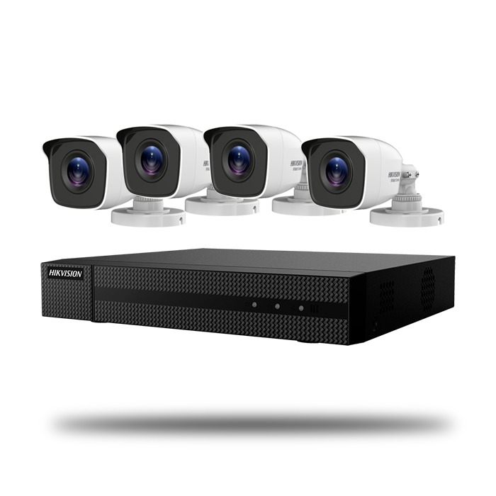 KIT HIKVISION 4 CAMARAS BULLET FULL HD COAXIAL