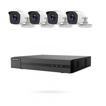 KIT HIKVISION 4 CAMARAS BULLET 4MPX COAXIAL