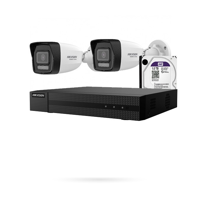KIT IP POE 2 CAMARAS BULLET 4MPX