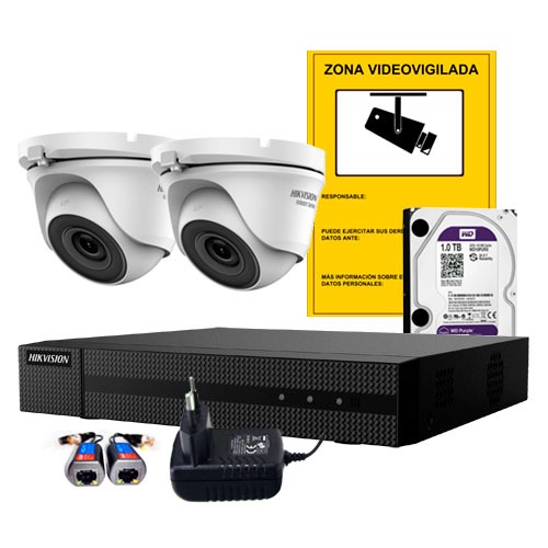 KIT HIKVISION 2 DOMO 5MPX