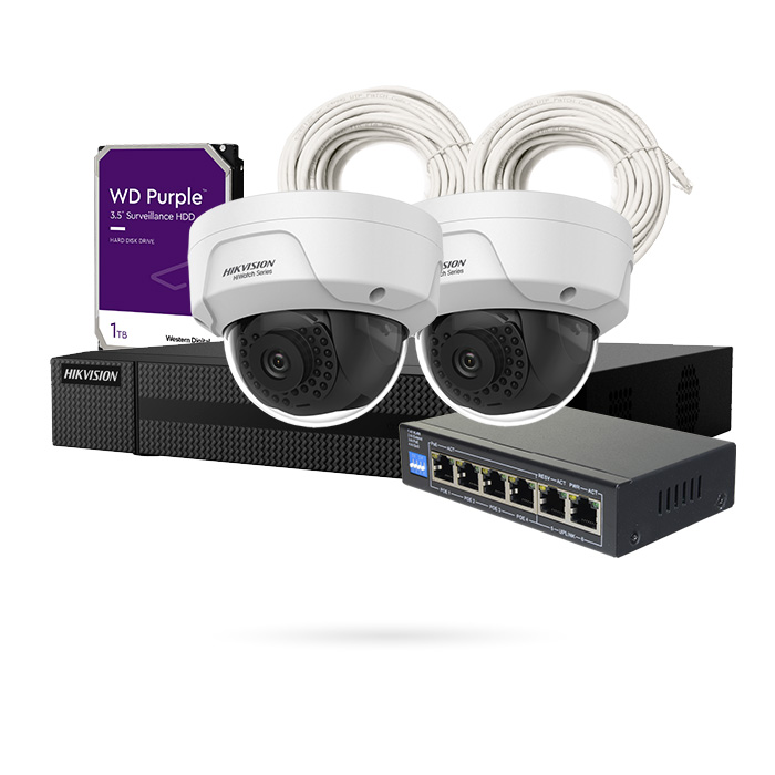 KIT IP 2 CAMARAS DOMO 4MPX