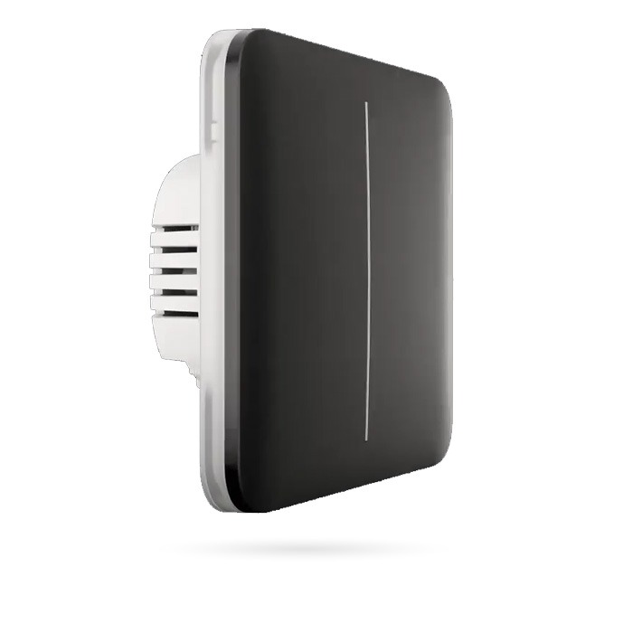 AJAX LIGHTSWITCH 2 GANG NEGRO