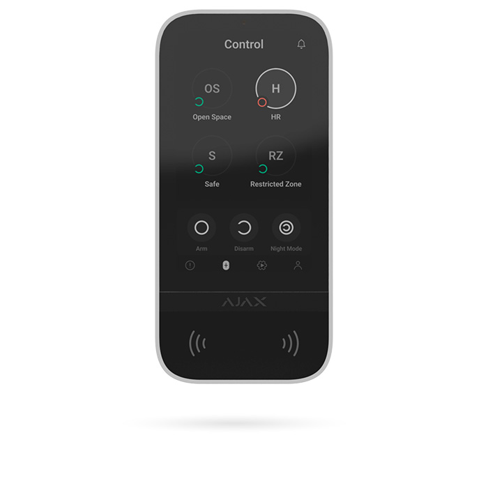 AJAX KEYPAD TOUCHSCREEN BLANCO