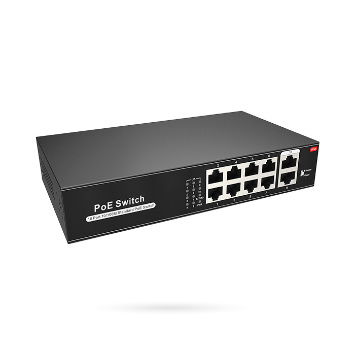 SWITCH POE 8 PUERTOS 10/100 2 UPLINK
