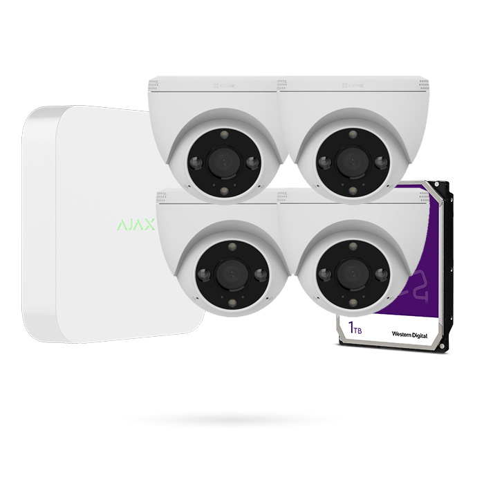 AJAX KIT 4 CAM EZVIZ DOMO WIFI