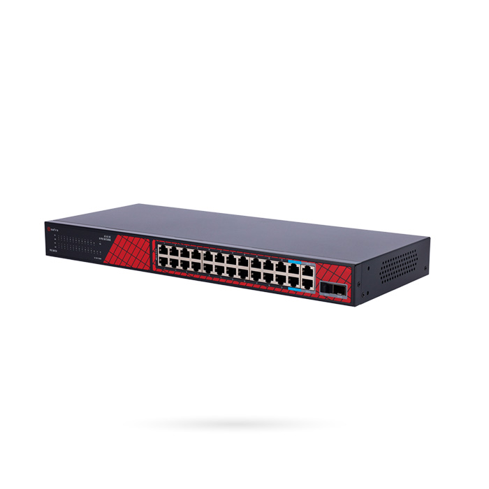 SWITCH POE 24 PUERTOS 1000MB HIPOE 300