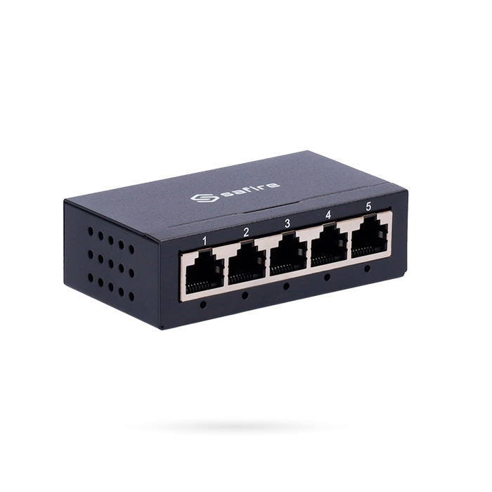 SWITCH 5 PUERTOS GIGABIT METAL