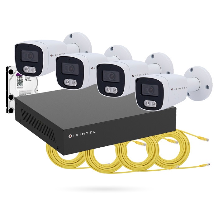 KIT 4 CAMARAS EXTERIOR IBINTEL