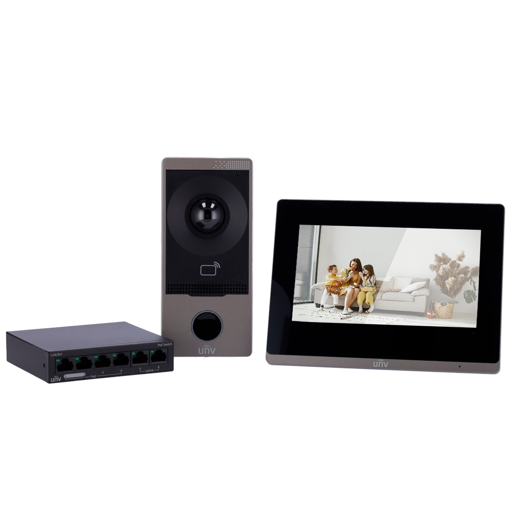 KIT IP POE VIDEOPORTERO UNIVIEW GARDY