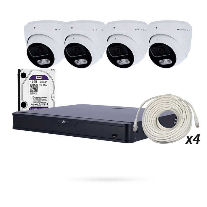 KIT ULTRA 4 CAMARAS INTERIOR IBINTEL