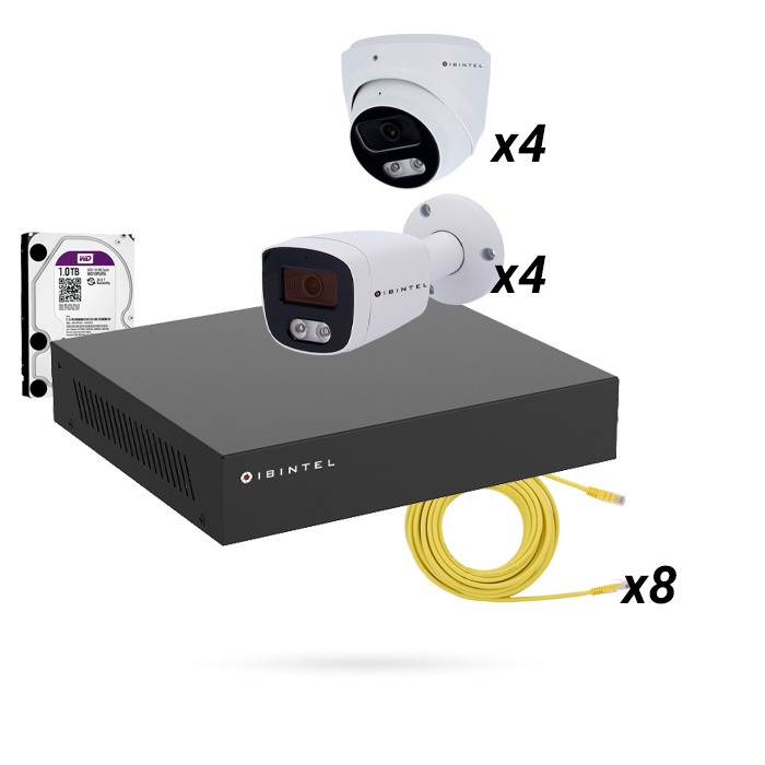 KIT ULTRA 8 CAMARAS IBINTEL