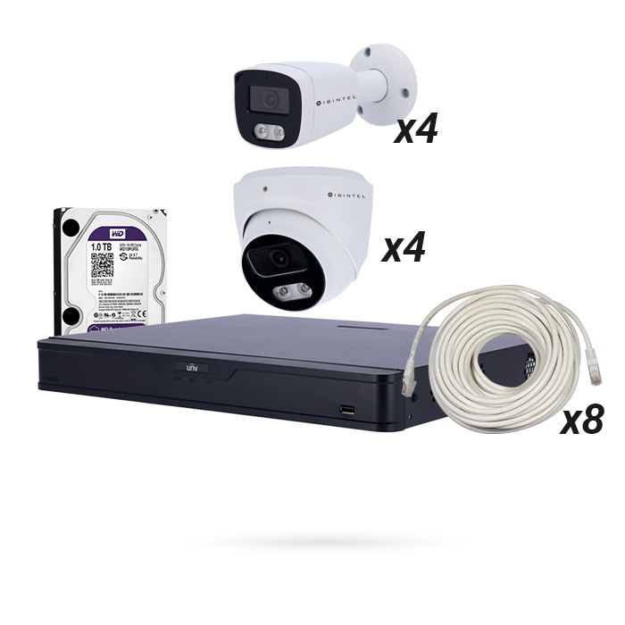 KIT ULTRA 8 CAMARAS IBINTEL