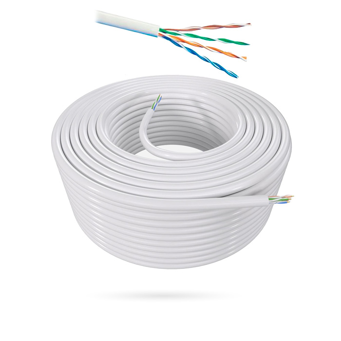 BOBINA CABLE UTP 6 305M EXT BLANCO