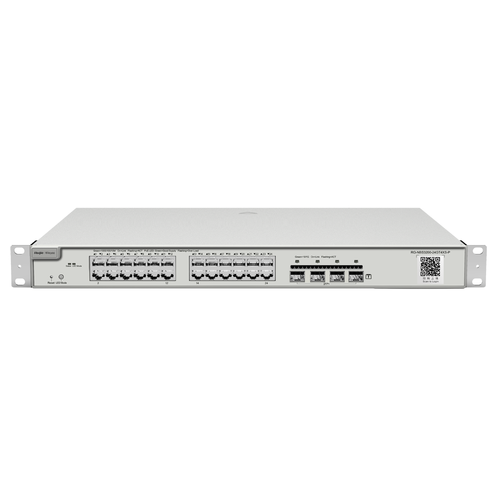REYEE SWITCH 24 CH POE 4 SFP + 10 GBPS
