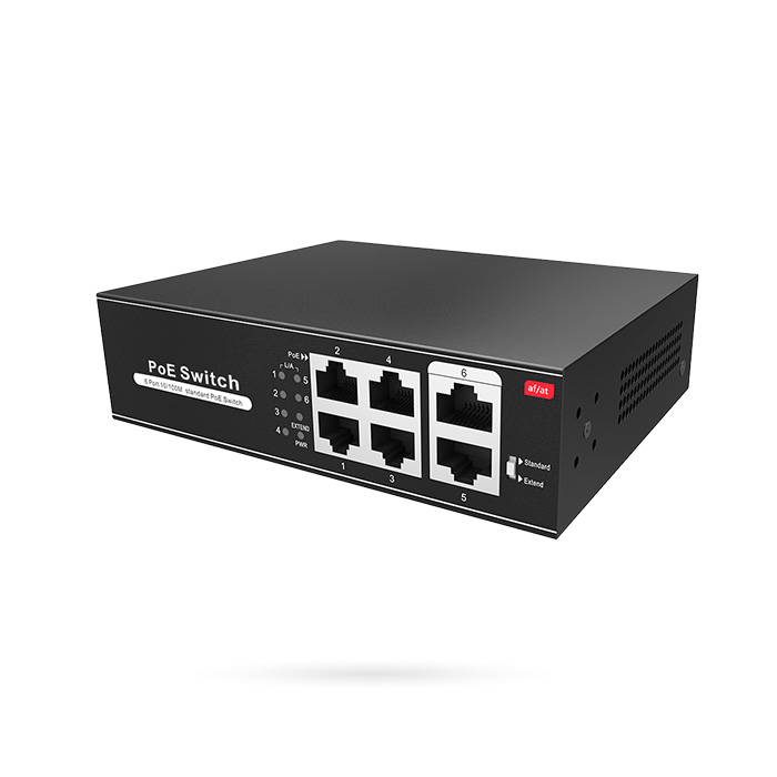 SWITCH POE 4 PUERTOS 100 MBPS
