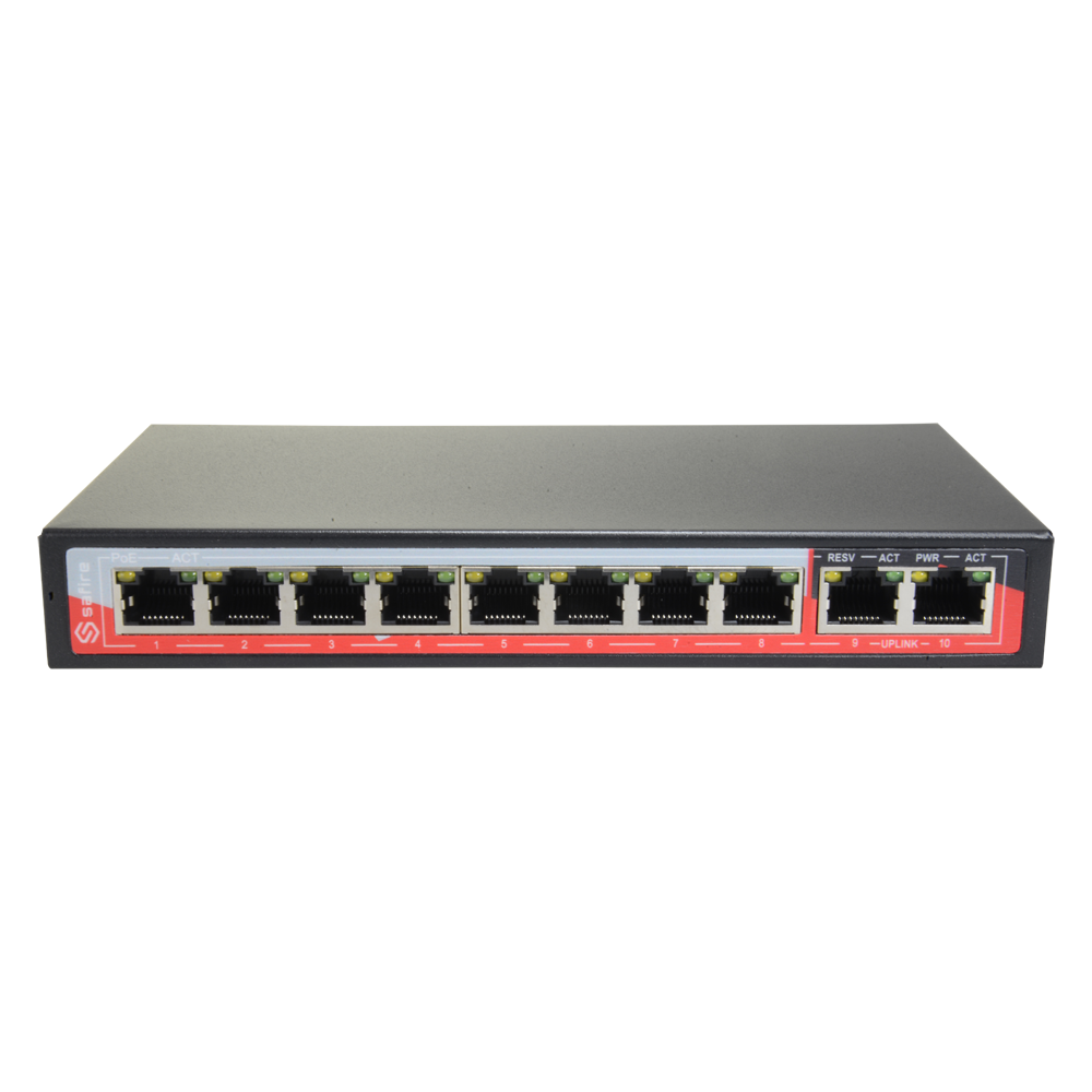 SWITCH POE 8 PUERTOS 100 MBPS