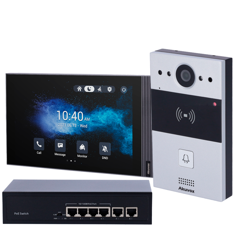 KIT VIDEOPORTERO AKUVOX IP SIRIUS