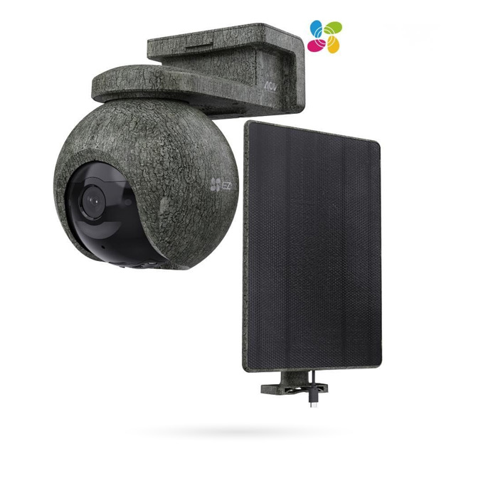 PACK EZVIZ EB8 PRO CAMUFLAJE 4K+ PANEL SOLAR