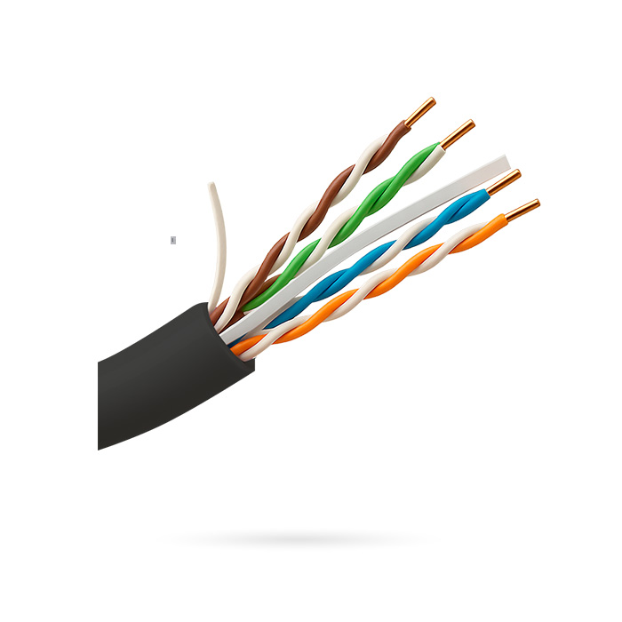 BOBINA UNIVIEW CABLE UTP 6E 300M EXTERIOR