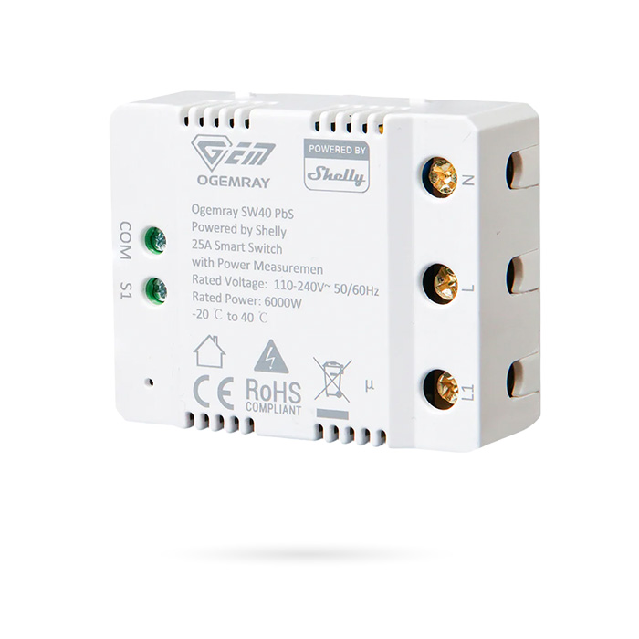 SHELLY OG SMART RELAY 25A