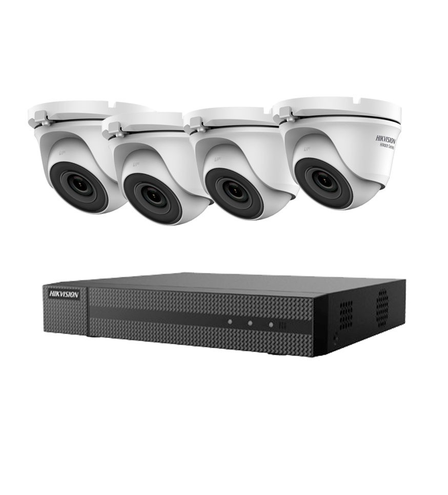 [CTKTHK000005] KIT HIKVISION 4 CAMARAS DOMO 5MPX COAXIAL