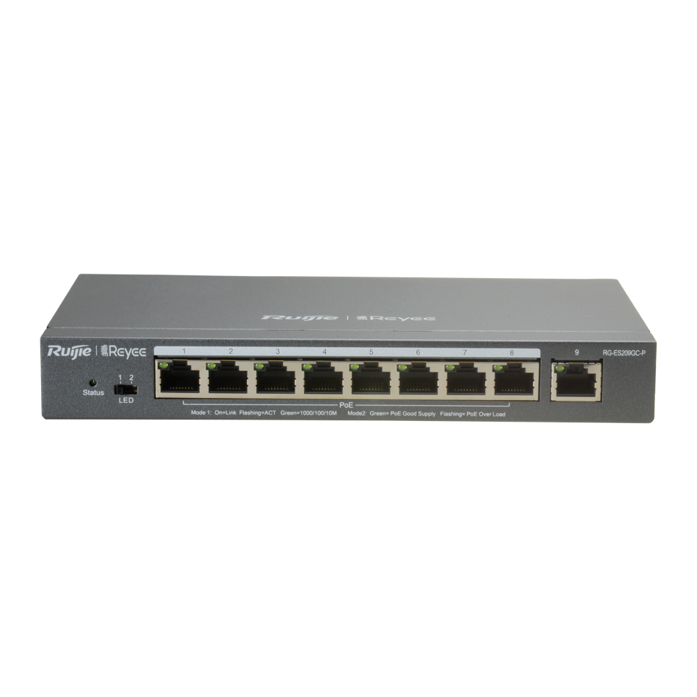 [ACSWRG000003] REYEE SWITCH POE 8 PUERTOS 1 UPLINK