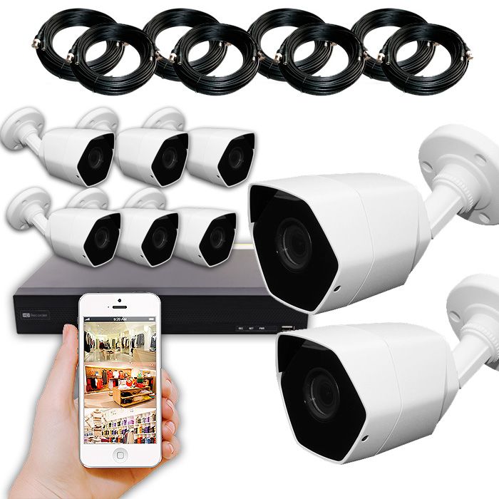 [CTKTHK000020] PACK 8 CAMARAS 5MPX EXTERIOR