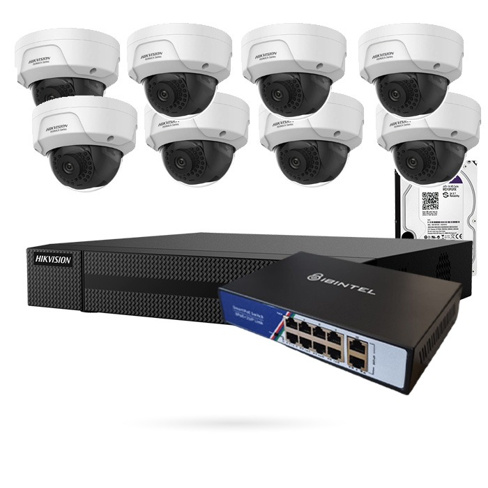 [CTKTHK000032] KIT IP 8 CAMARAS DOMO 4MPX