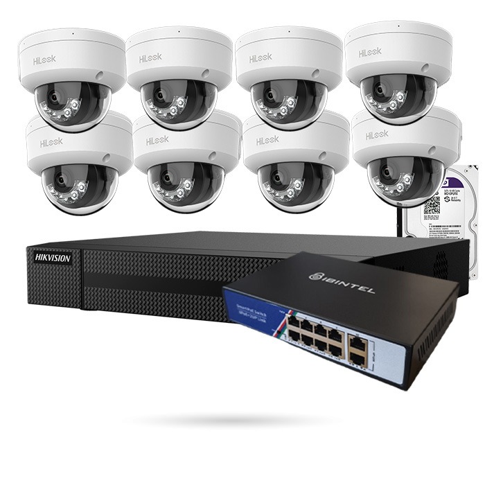 [CTKTHK000036] KIT IP 8 CAMARAS 8 DOMO FULL HD