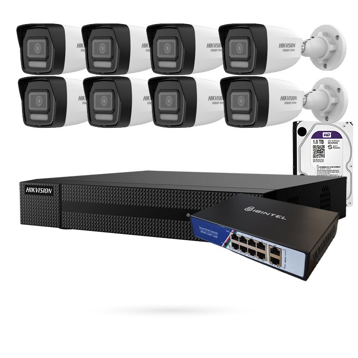 [CTKTHK000037] KIT IP 8 CAMARAS 8 BULLET 4 MPX