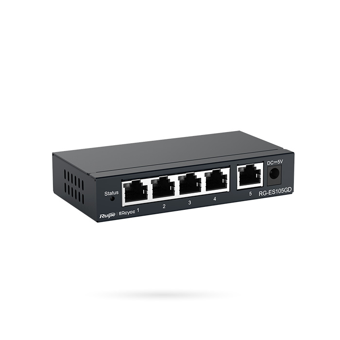 [NTSWRG000001] REYEE SWITCH 5 PUERTOS 10/100/1000 METAL