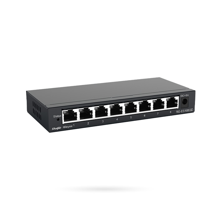 [NTSWRG000002] REYEE SWITCH 8 PUERTOS 10/100/1000 METAL