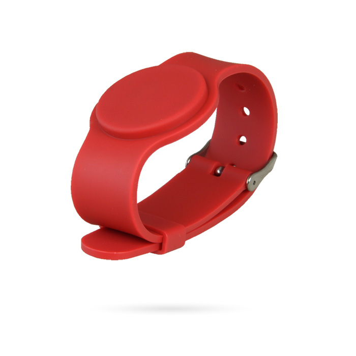 [CNCEMB000047] PULSERA MIFARE AJUSTABLE ROJA