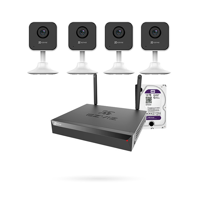 [CTKTEZ000008] KIT 4 CAMARAS EZVIZ INTERIOR