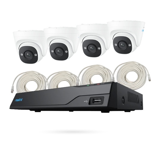 [CTKTRK000001] REOLINK KIT IP POE 4 CAMARAS DOMO